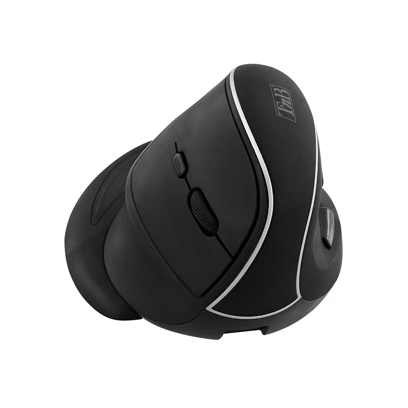 Мишка TNB Ergo Line, безжична, ергономична, вертикална, акумулаторна, 3600 dpi, USB, 7 бутона