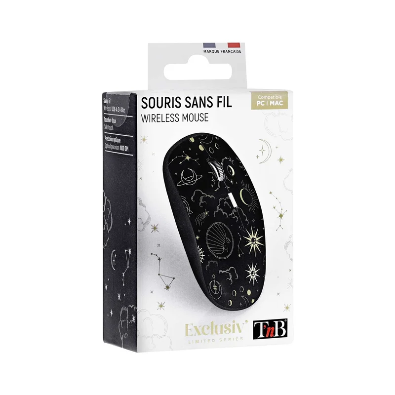 Мишка TNB Exclusiv Astro, безжична, USB Type-A, 3 бутона