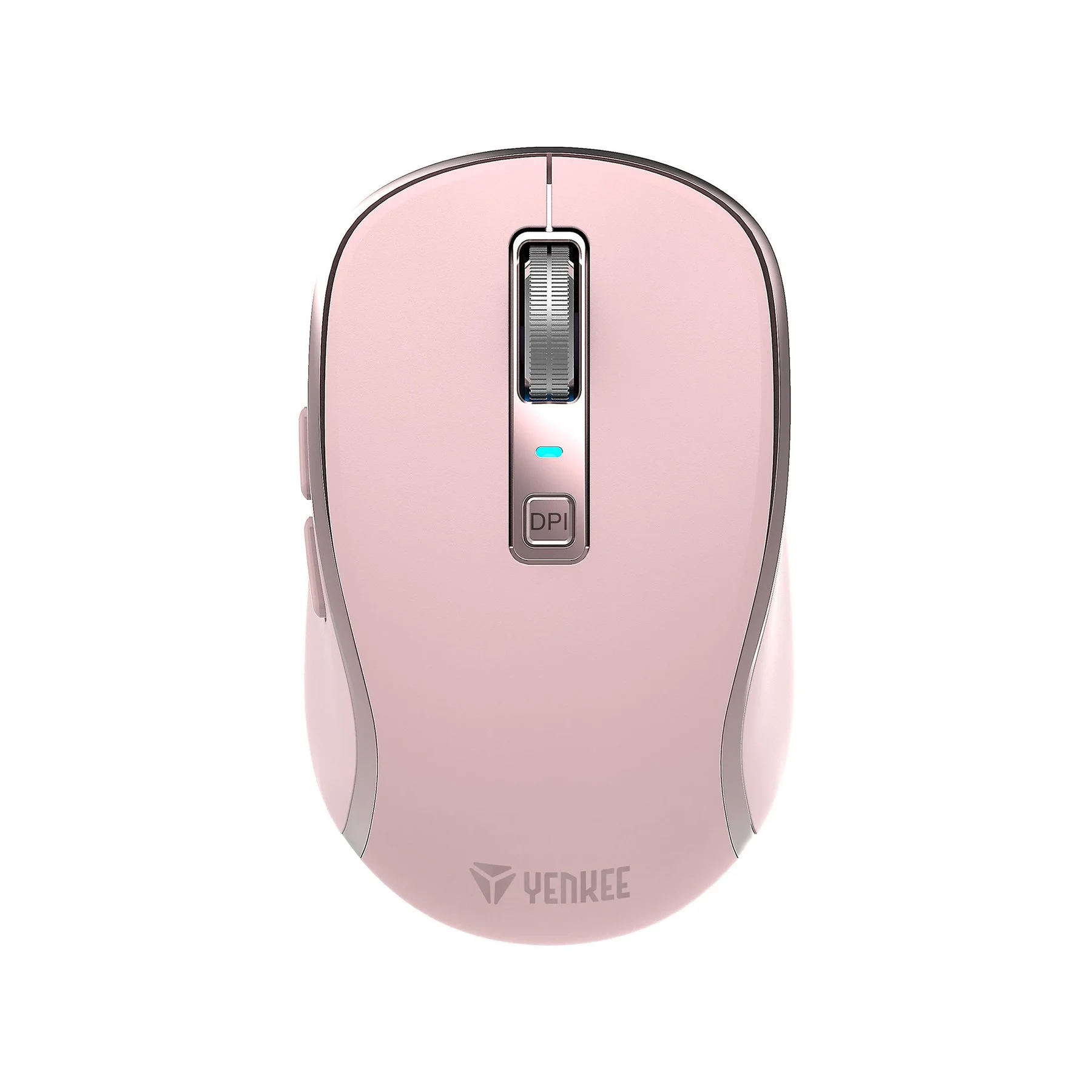 Мишка Yenkee YMS 2085PK, безжична, 2400 dpi, USB, 6 бутона, Li-Polymer, розова