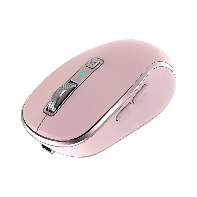 Мишка Yenkee YMS 2085PK, безжична, 2400 dpi, USB, 6 бутона, Li-Polymer, розова