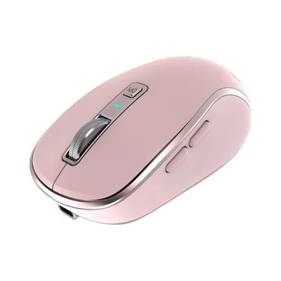 Мишка Yenkee YMS 2085PK, безжична, 2400 dpi, USB, 6 бутона, Li-Polymer, розова