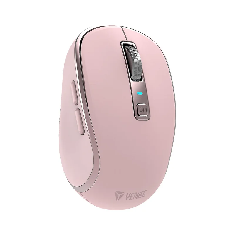 Мишка Yenkee YMS 2085PK, безжична, 2400 dpi, USB, 6 бутона, Li-Polymer, розова