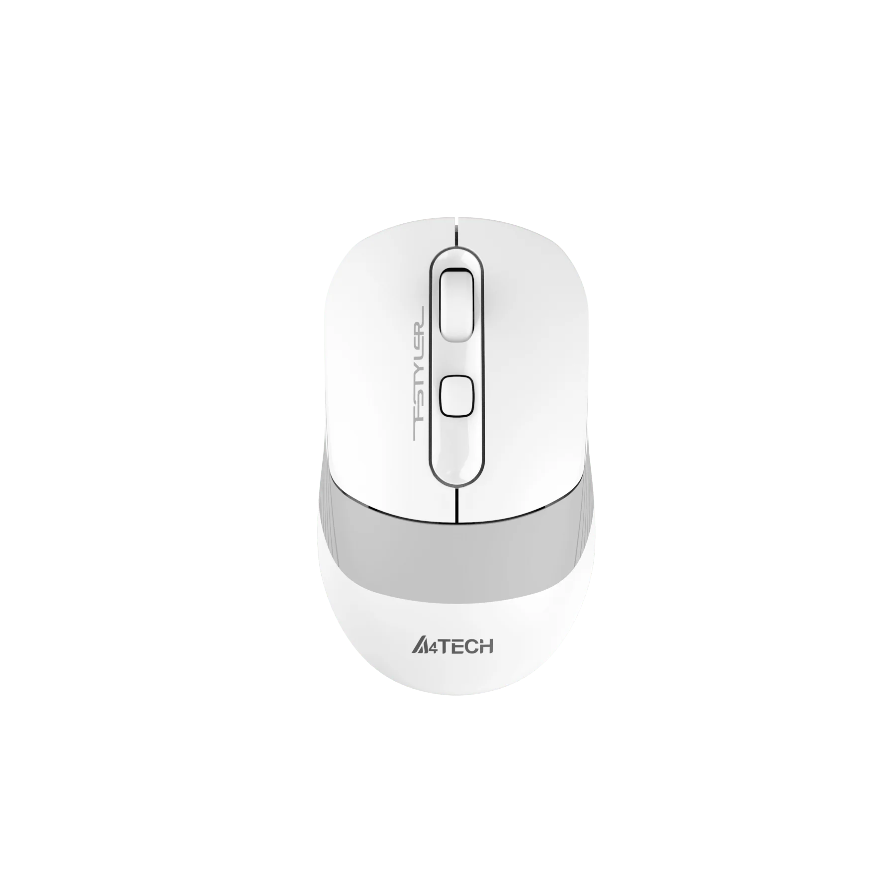 Мишка A4Tech Fstyler FB10CS, безшумна, 2.4 GHz, Bluetooth, бяла