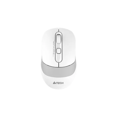 Мишка A4Tech Fstyler FB10CS, безшумна, 2.4 GHz, Bluetooth, бяла