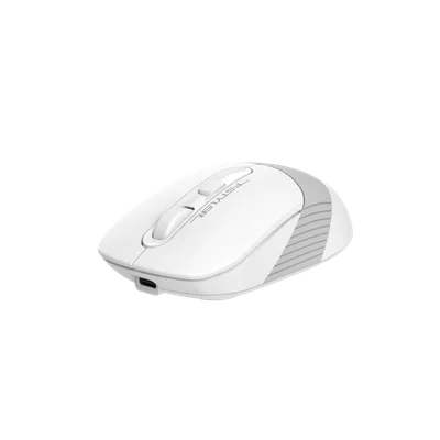 Мишка A4Tech Fstyler FB10CS, безшумна, 2.4 GHz, Bluetooth, бяла
