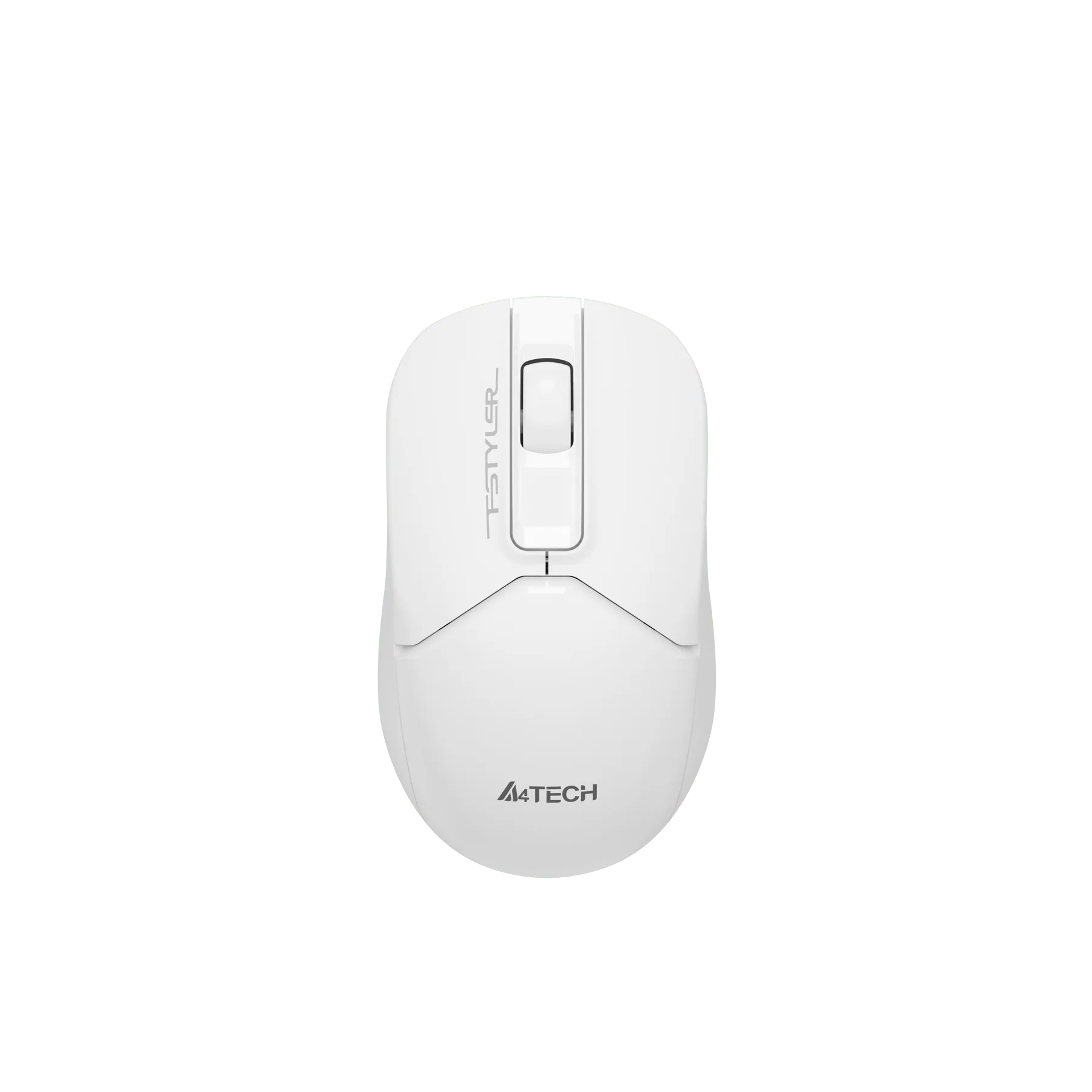 Мишка A4Tech Fstyler FG12S, безжична, безшумна, 3 бутона, AA, бяла