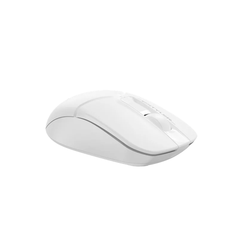 Мишка A4Tech Fstyler FG12S, безжична, безшумна, 3 бутона, AA, бяла