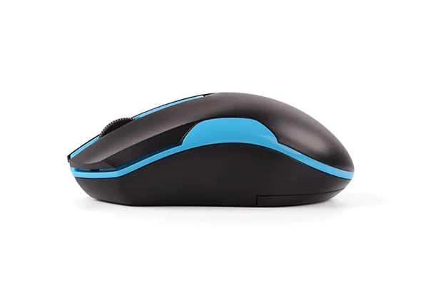 Мишка A4Tech V-Track G3-200N, безжична, AA, черно-синя