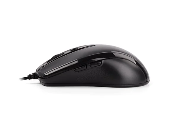 Мишка A4Tech V-Track N-708X, с кабел, USB, 6 бутона, черна