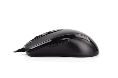 Мишка A4Tech V-Track N-708X, с кабел, USB, 6 бутона, черна