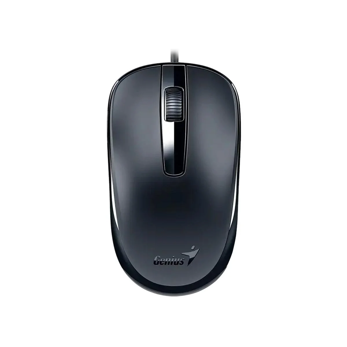 Мишка Genius DX-120, с кабел, USB Type-A, 3 бутона, черна