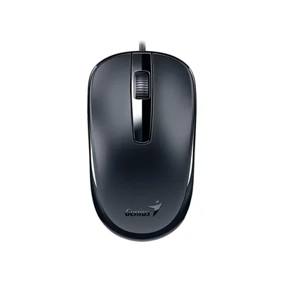 Мишка Genius DX-120, с кабел, USB Type-A, 3 бутона, черна