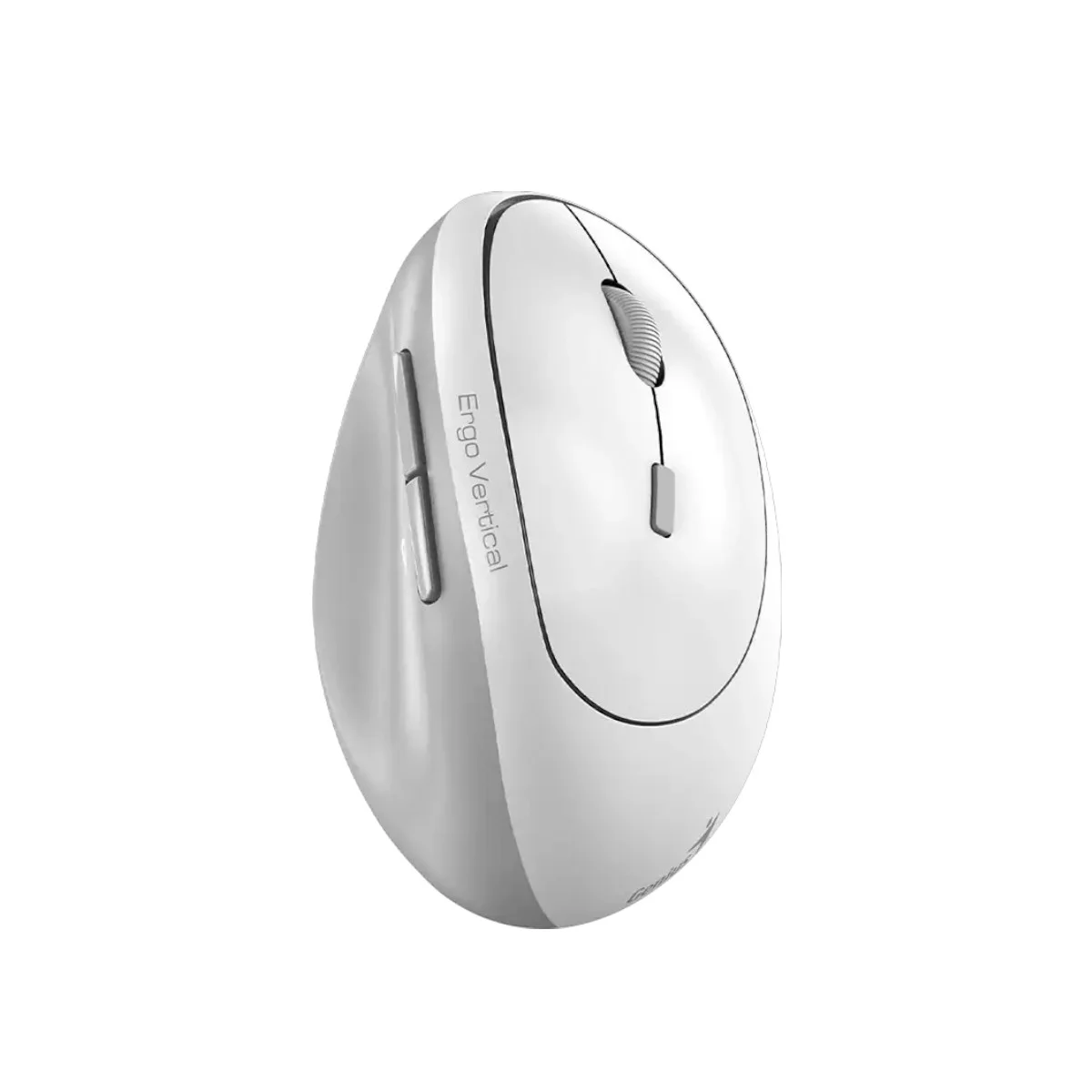 Мишка Genius Ergo 8350S, безжична, AI Copilot, Bluetooth/USB, 6 бутона, AA, бяло-сива