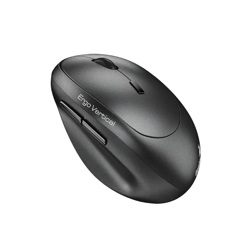 Мишка Genius Ergo 8350S, безжична, AI Copilot, Bluetooth/USB, 6 бутона, AA, тъмносива