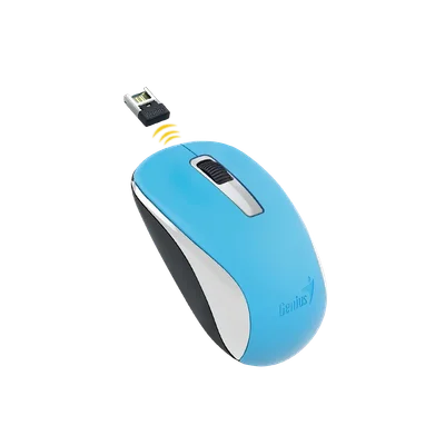 Мишка Genius NX-7005, безжична, USB, 3 бутона, AA, синя