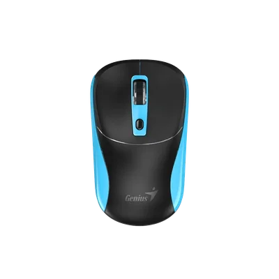 Мишка Genius NX-7123, безжична, AI Copilot, USB, 4 бутона, AA, черно-синя