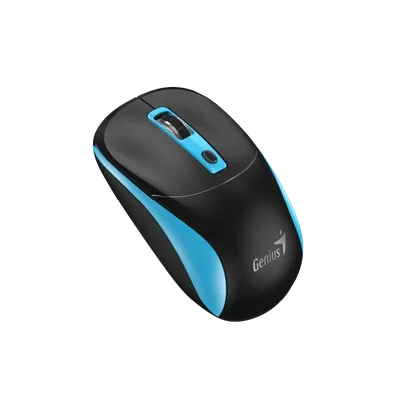 Мишка Genius NX-7123, безжична, AI Copilot, USB, 4 бутона, AA, черно-синя