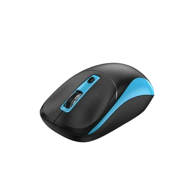 Мишка Genius NX-7123, безжична, AI Copilot, USB, 4 бутона, AA, черно-синя