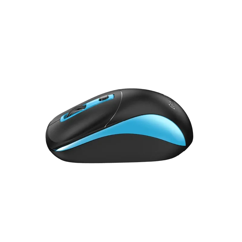 Мишка Genius NX-7123, безжична, AI Copilot, USB, 4 бутона, AA, черно-синя