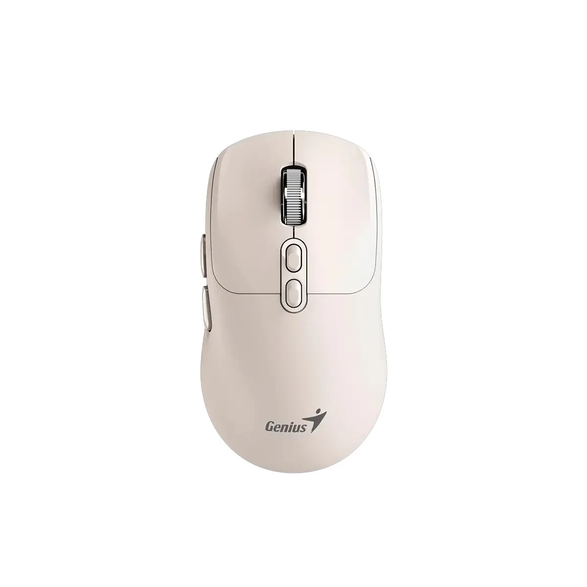 Мишка Genius NX-8080S, безжична, Bluetooth, Bluetooth/USB, 7 бутона, AA, бежова