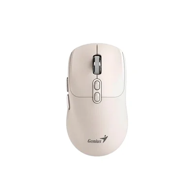 Мишка Genius NX-8080S, безжична, Bluetooth, Bluetooth/USB, 7 бутона, AA, бежова