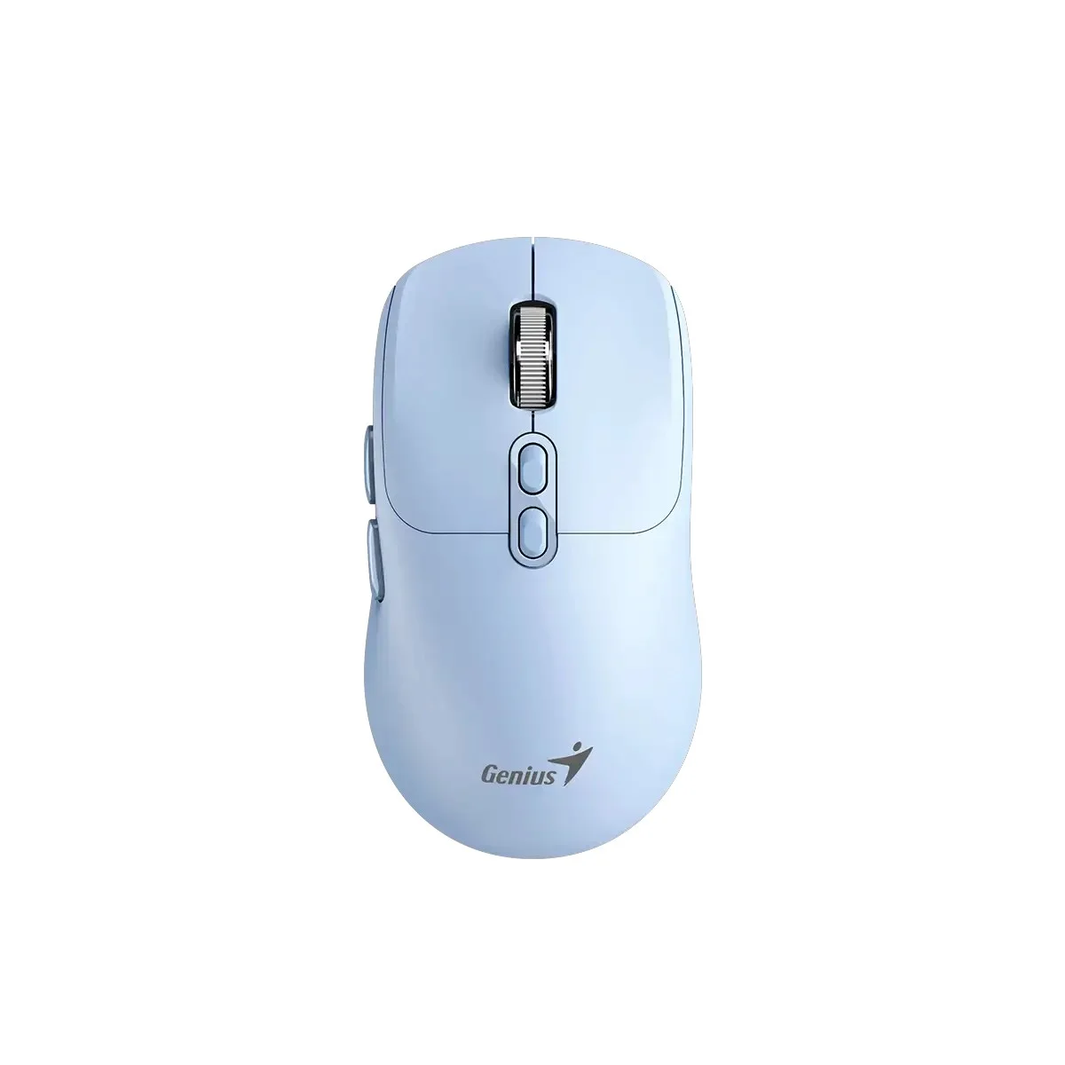 Мишка Genius NX-8080S, безжична, Bluetooth, Bluetooth/USB, 7 бутона, AA, синя