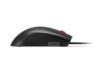 Мишка Lenovo 120, с кабел, оптична, USB, 1600 dpi, черна