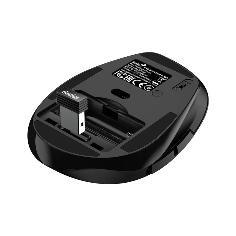 Genius Мишка Ergo 8230S, ергономичнна,6 бутона, 1600 dpi, черна