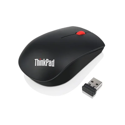 Мишка Lenovo Thinkpad, безжична, 1200 dpi, 3 бутона, черна
