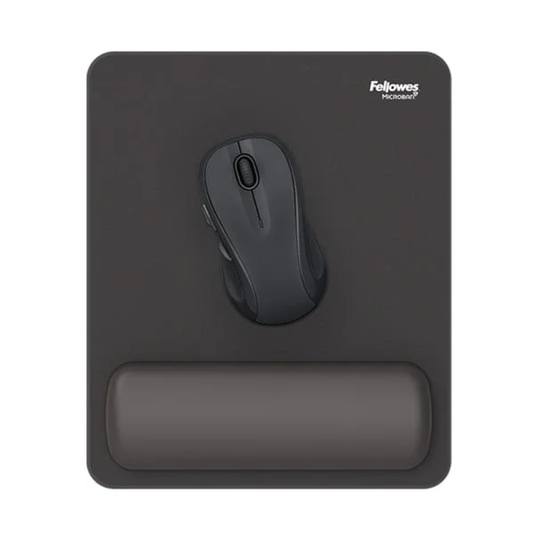 Пад за мишка Fellowes Breyta Hex, 20 x 24 cm, черен