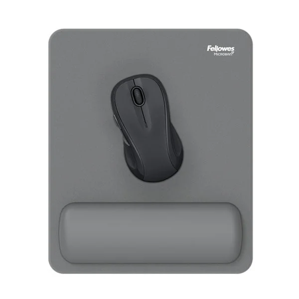 Пад за мишка Fellowes Breyta Hex, 20 x 24 cm, сив