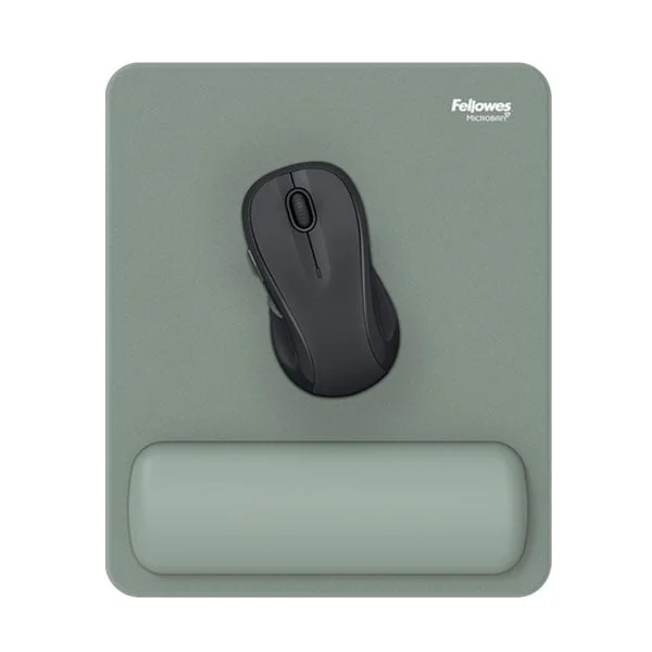 Пад за мишка Fellowes Breyta Hex, 20 x 24 cm, зелен