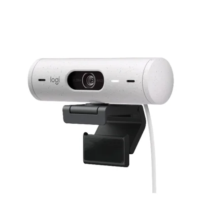 Уеб камера Logitech Brio 500, EMEA28, FullHD, бяла