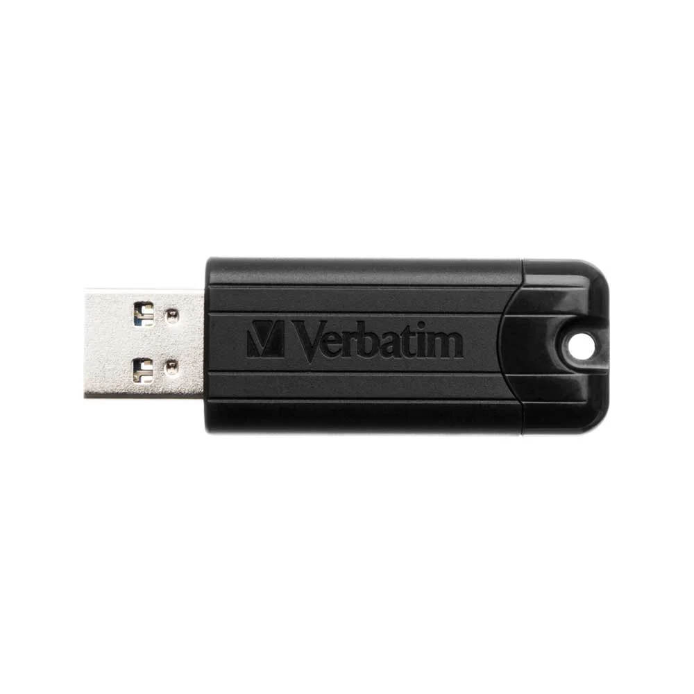 USB флаш памет Verbatim Pinstripe, USB 3.2, 16 GB, черна