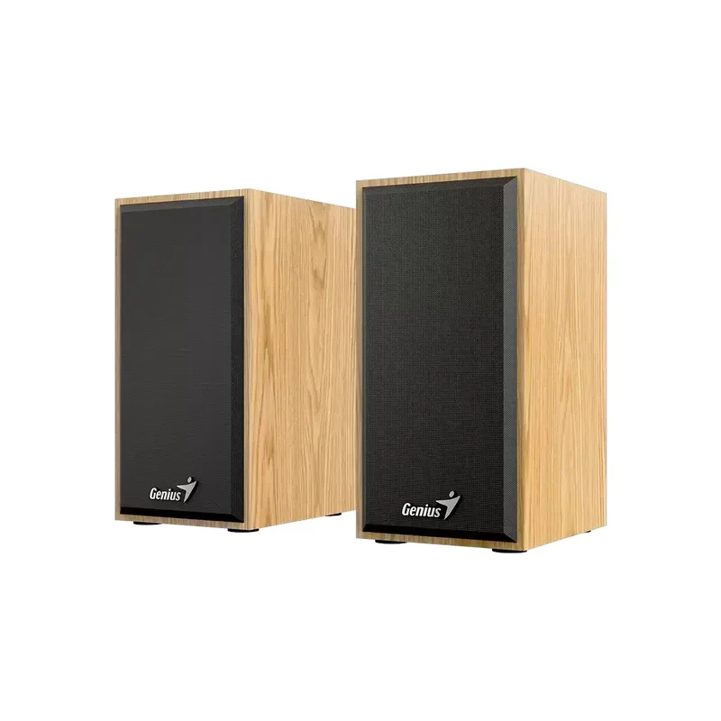 Тонколони Genius SP-HF180, с кабел, USB Type-A, 150 - 20000 Hz, 6 W, дървесни