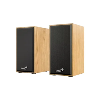 Тонколони Genius SP-HF180, с кабел, USB Type-A, 150 - 20000 Hz, 6 W, дървесни