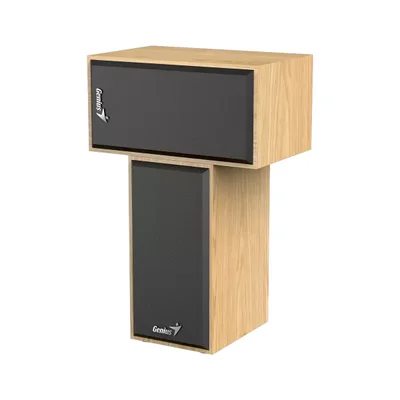 Тонколони Genius SP-HF180, с кабел, USB Type-A, 150 - 20000 Hz, 6 W, дървесни