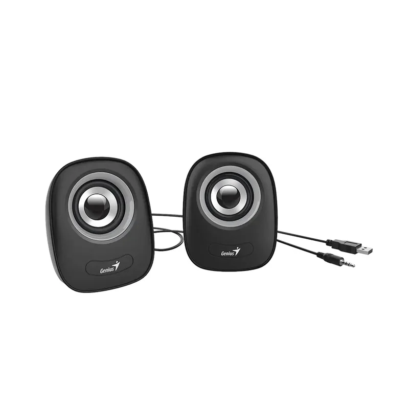 Тонколони Genius SP-Q160, с кабел, USB Type-A, 150 - 20000 Hz, 6 W, сиви