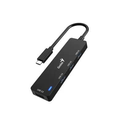 USB Хъб Genius UH-400, 4 в 1, USB Type-A 3.0