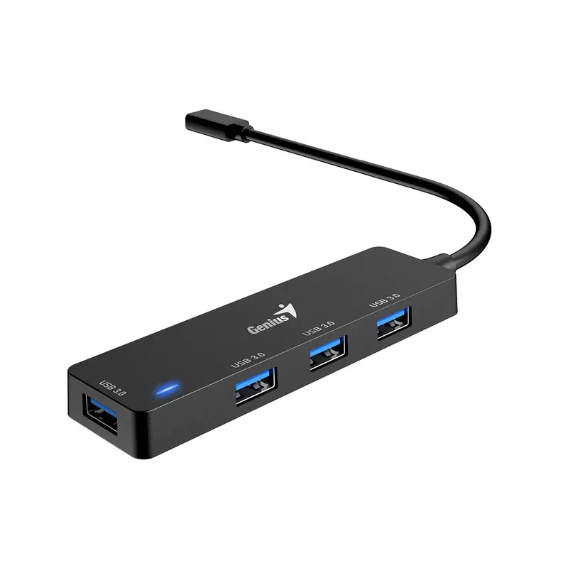 USB Хъб Genius UH-400, 4 в 1, USB Type-A 3.0