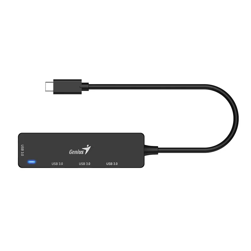 USB Хъб Genius UH-400, 4 в 1, USB Type-A 3.0