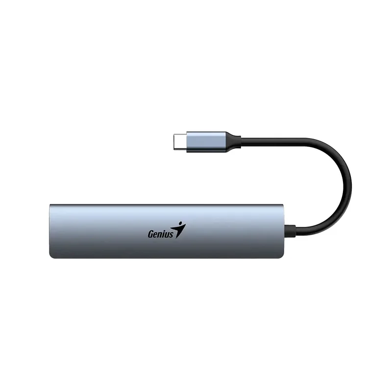 USB Хъб Genius UH-545, 5 в 1, 1 x RJ45, 1 x USB Type-C, 3 x USB Type-A 3.0