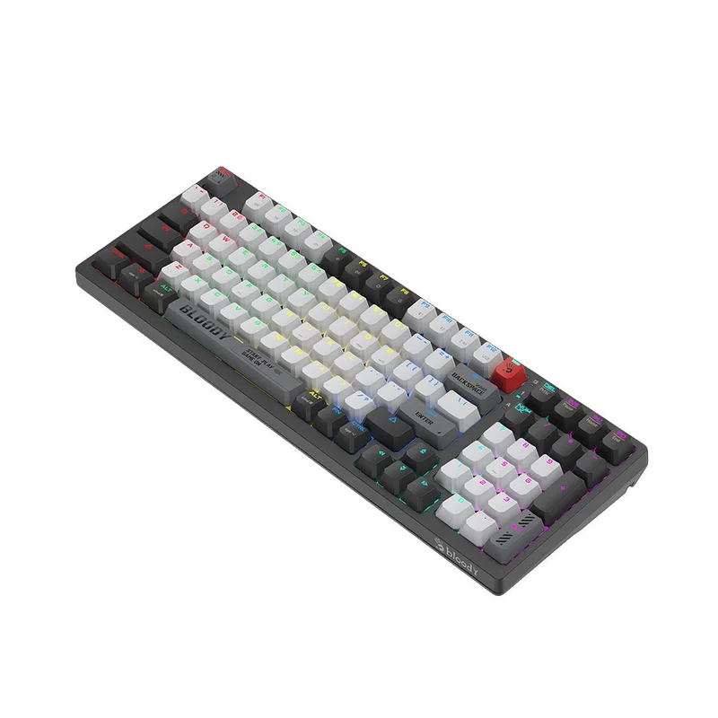 Клавиатура Bloody Bloody Grey WS98, безжична, геймърска