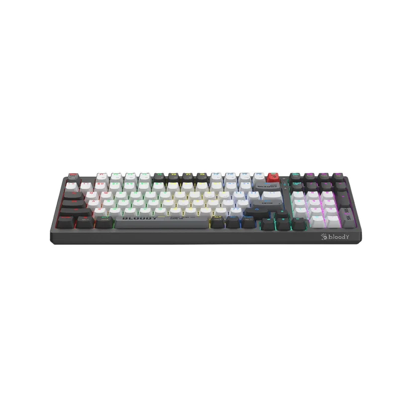 Клавиатура Bloody Bloody Grey WS98, безжична, геймърска