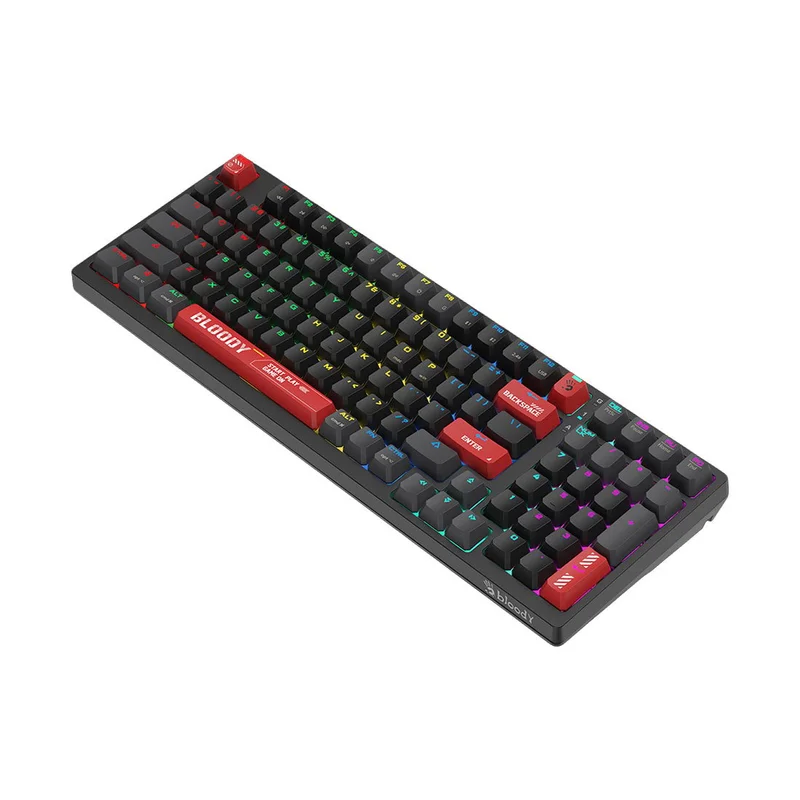 Клавиатура Bloody Bloody Red WS98, безжична, геймърска