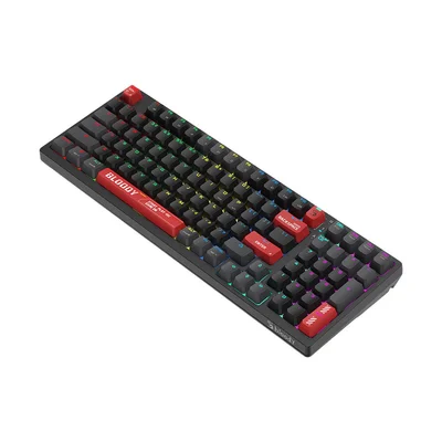 Клавиатура Bloody Bloody Red WS98, безжична, геймърска