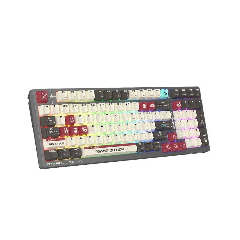 Клавиатура Bloody Pixels Red WS98, безжична, геймърска