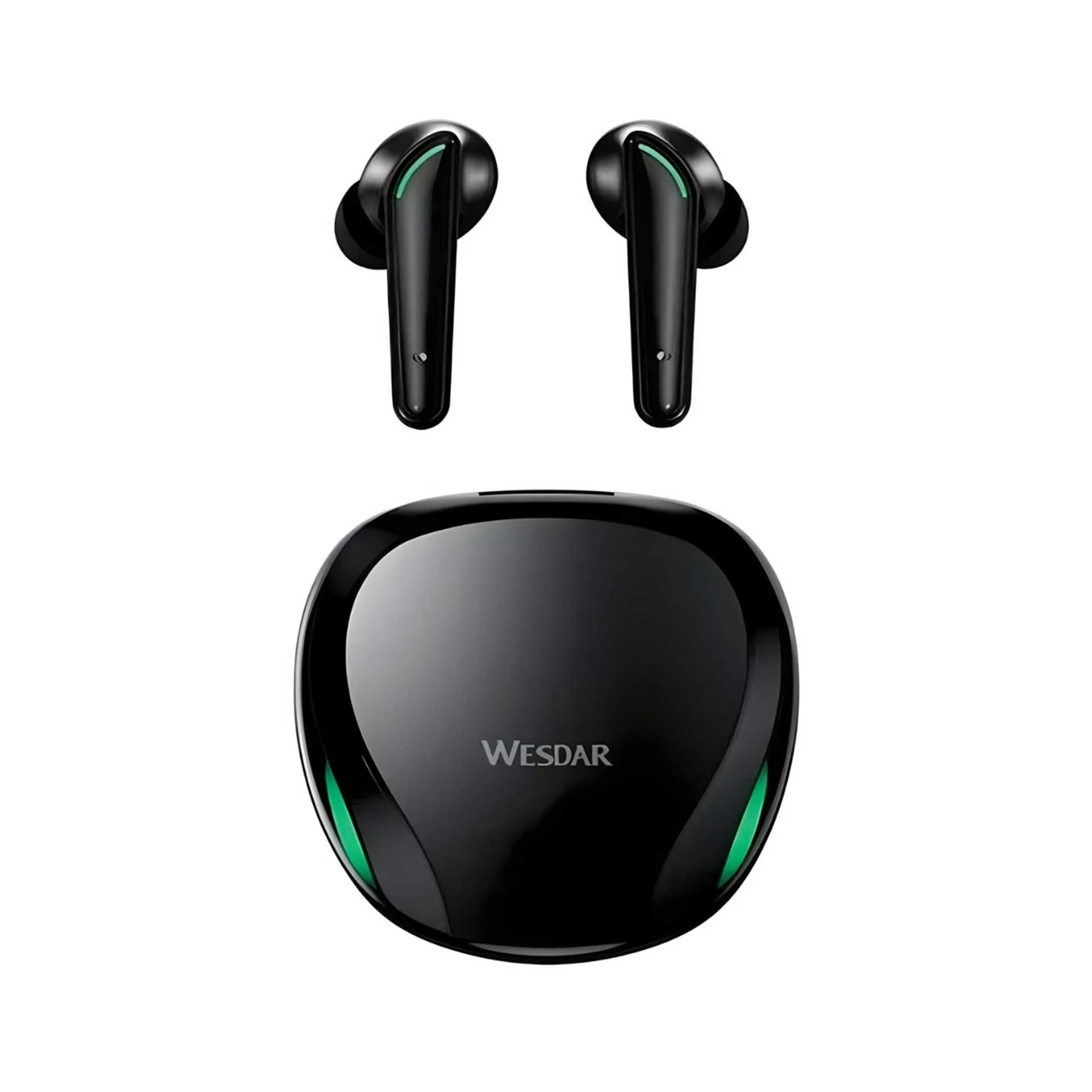 Слушалки Wesdar TWS128, True wireless, безжични, черни