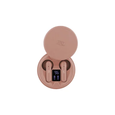 Слушалки TNB Shiny 2, безжични, с Bluetooth, 95 dB, розови