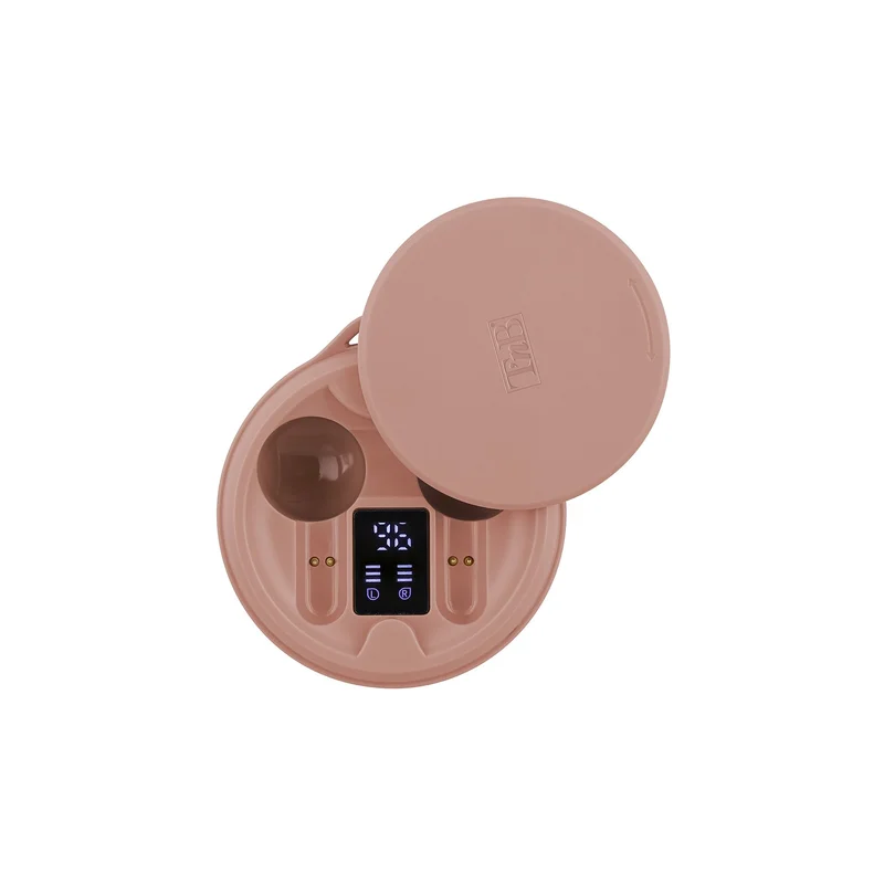 Слушалки TNB Shiny 2, безжични, с Bluetooth, 95 dB, розови